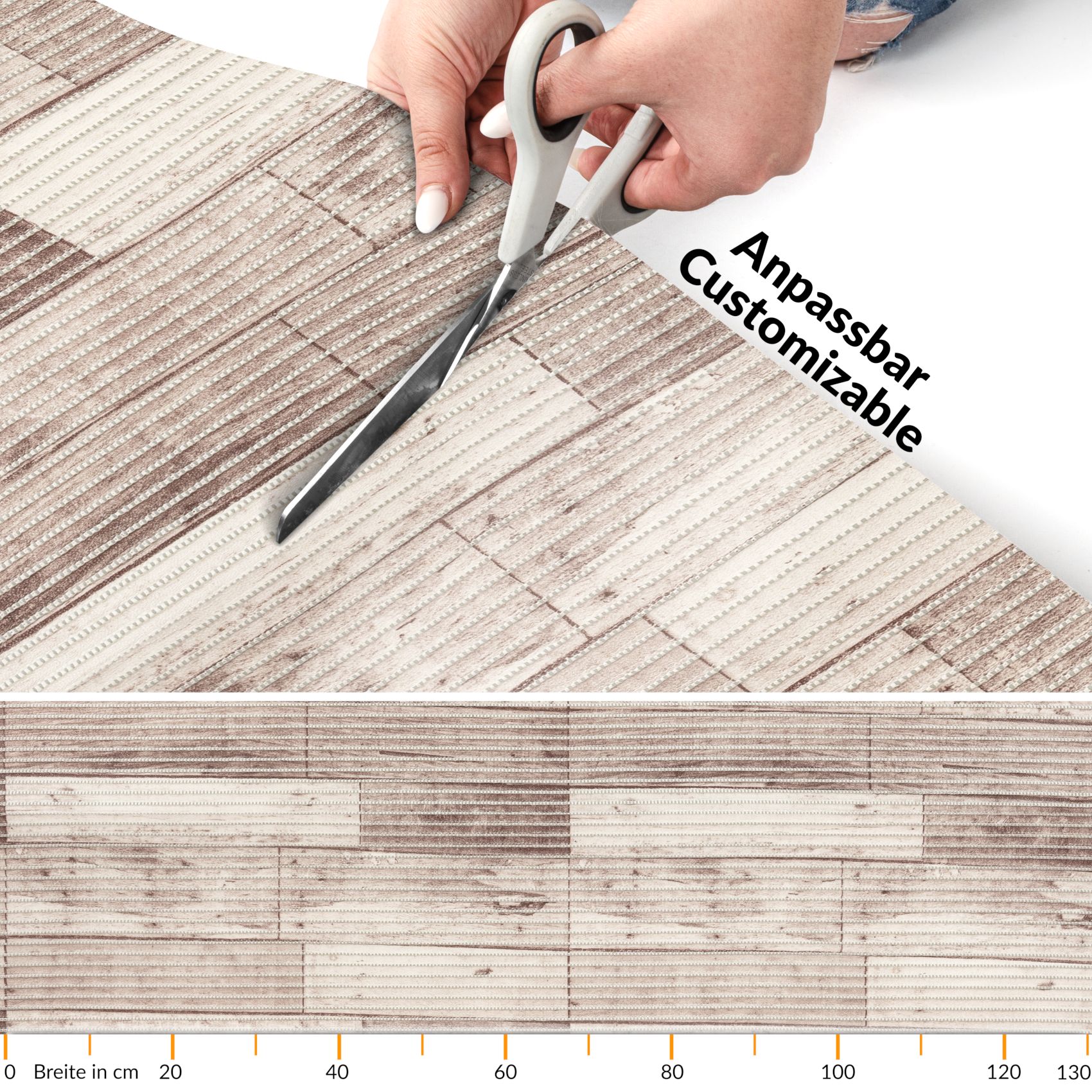 BM38-130_20 Weichschaummatte Badematte Weischschaum Bad Holz Breite 130cm Meterware