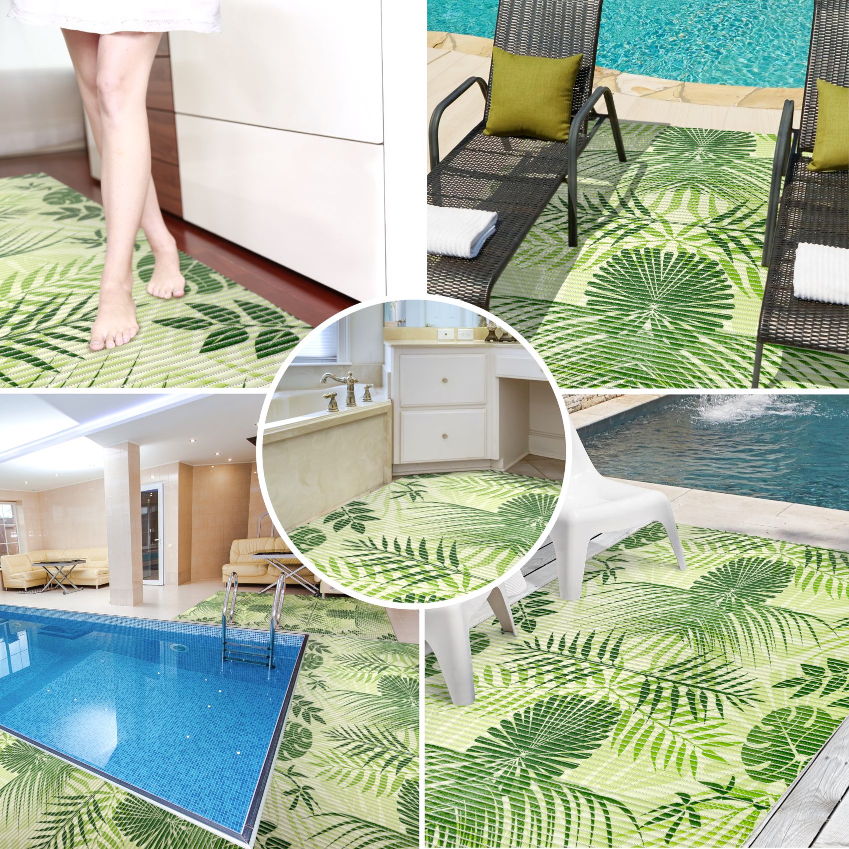 BM91-130_30-jpg Weichschaummatte Badematte Weichschaum Bad Tropika Grün 2 Breiten Meterware