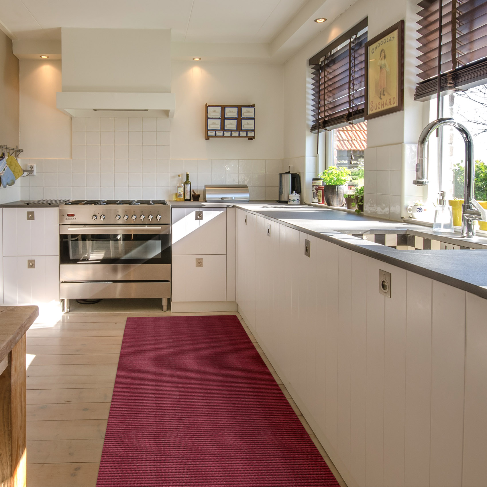 DM001B_17 Weichschaummatte Bad Weichschaum Badematte Rot Bordeauxrot Uni Breite 65cm Meterware