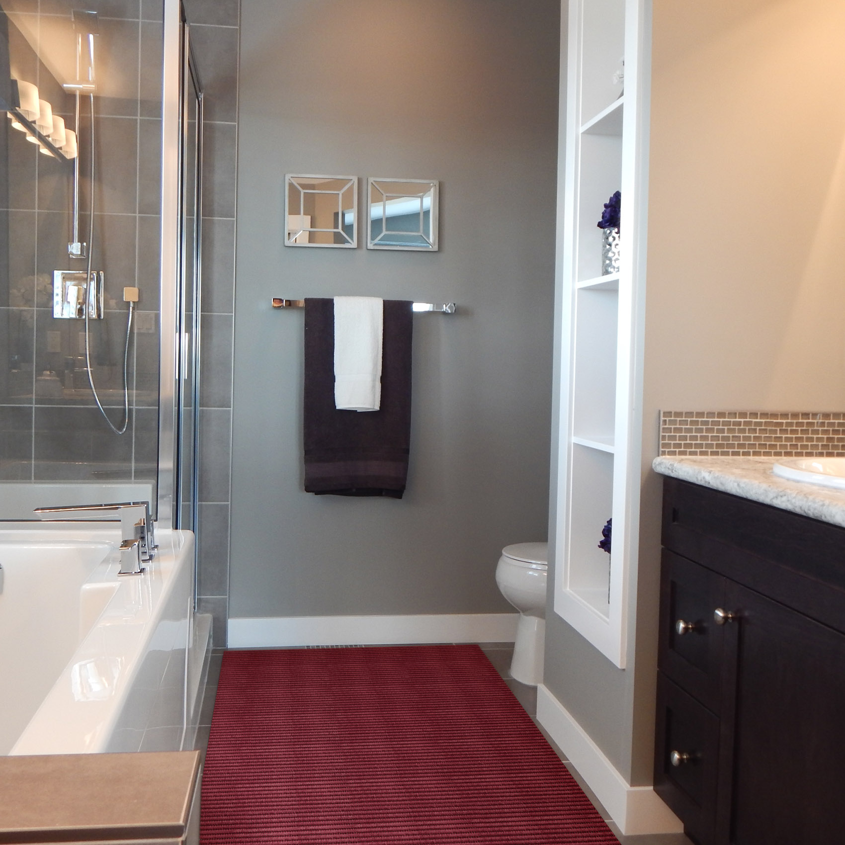 DM001B_18 Weichschaummatte Bad Weichschaum Badematte Rot Bordeauxrot Uni Breite 65cm Meterware