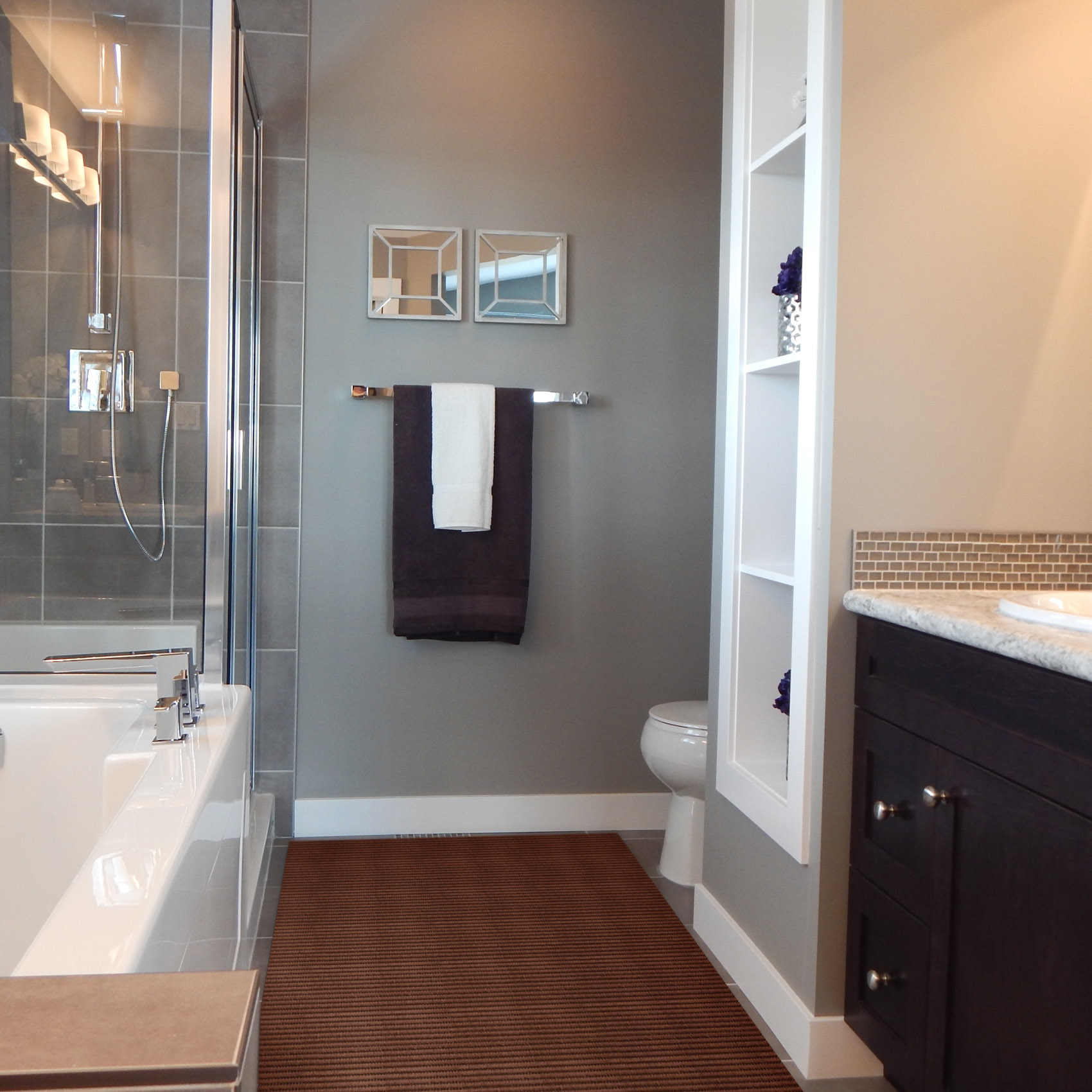 DM001D_18 Weichschaummatte Bad Weichschaum Badematte Braun Uni Breite 65cm Meterware