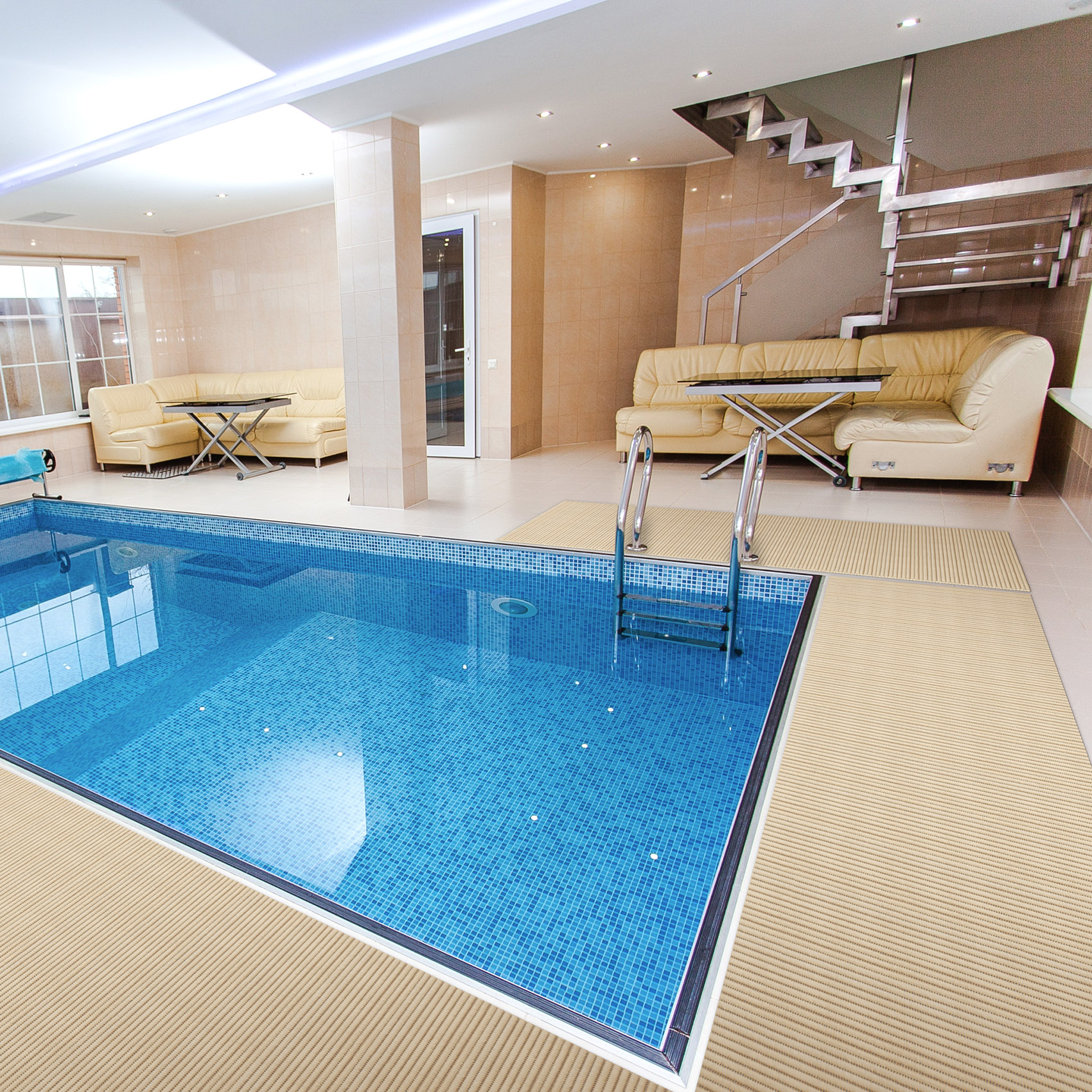 DM002A_19 Weichschaummatte Bad Weichschaum Badematte Creme Uni Breite 65cm Meterware