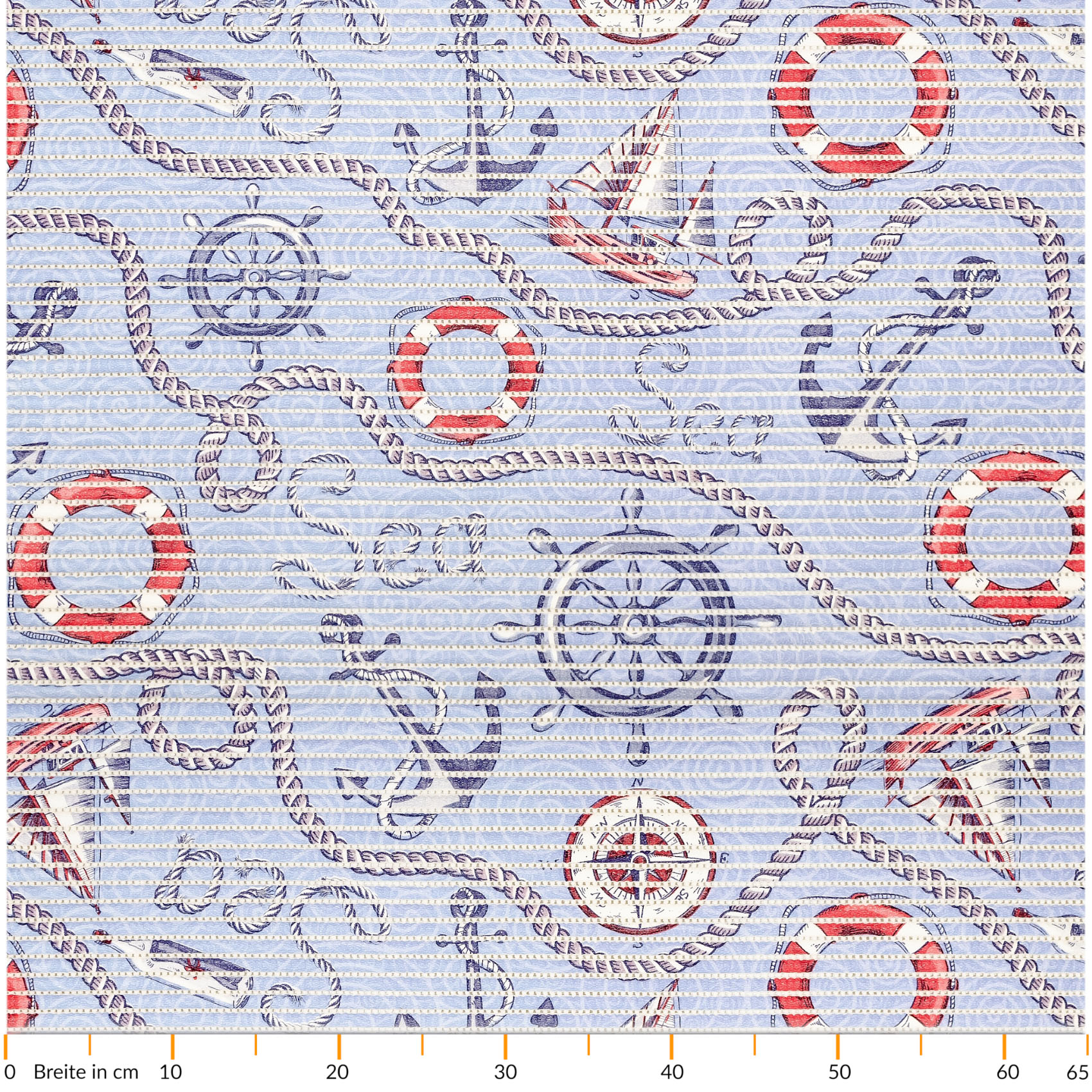 DM041A_20-jpg Weichschaummatte Bad Weichschaum Badematte Kompass Port Seefahrt Blau Breite 65cm Meterware