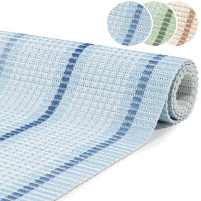 Weichschaummatte Bad Weichschaum Badematte Line 2 Farben Blau Grün 65cm Breite Meterware