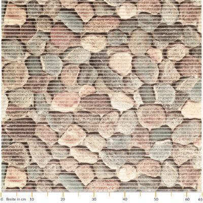 Weichschaummatte Bad Weichschaum Badematte Steine Bunt Kieselsteine Breite 65cm Meterware
