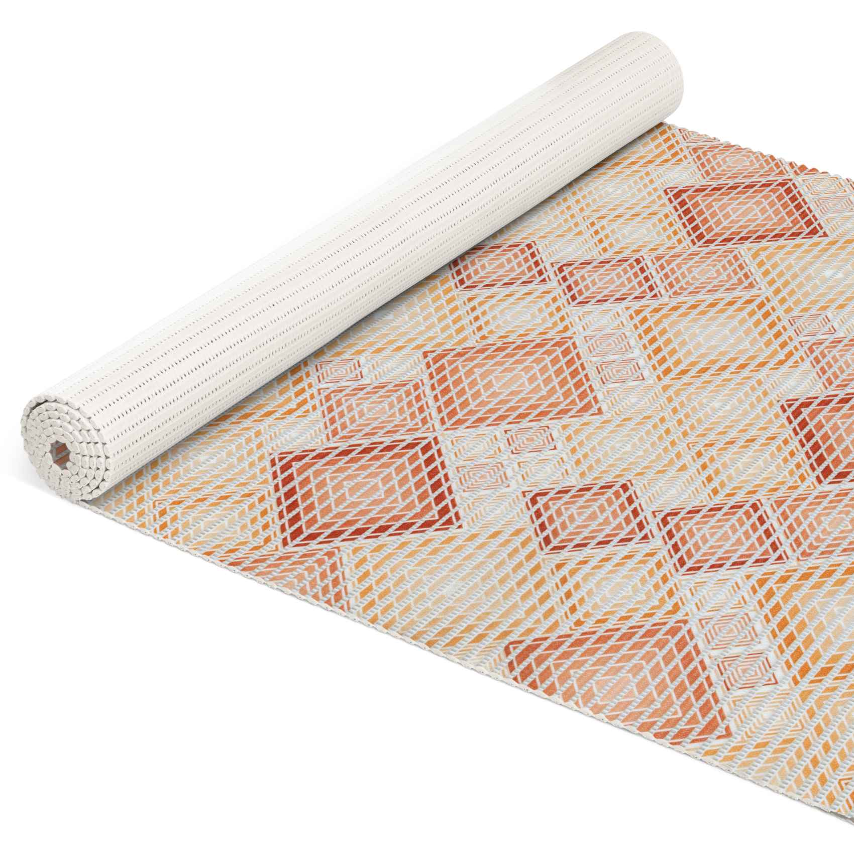 DM135B080_10B Weichschaummatte Badematte Karo Braun Breite 80cm Meterware