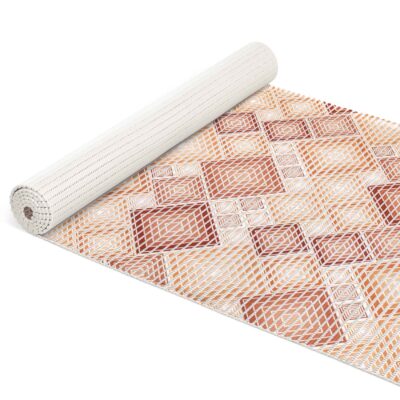 Weichschaummatte Bad Weichschaum Badematte Karo Braun Breite 65cm Meterware