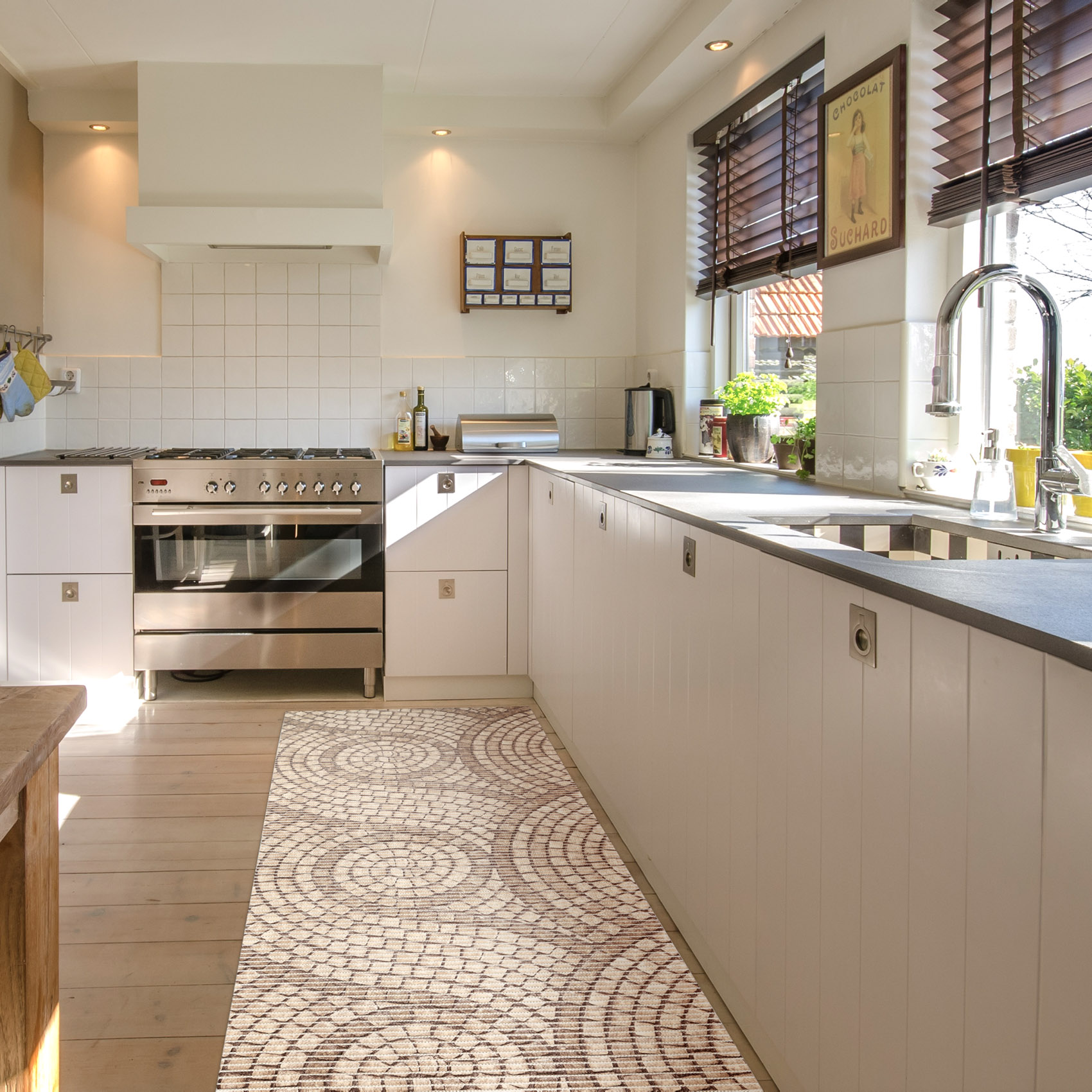 DM222B_17-jpg Weichschaummatte Bad Weichschaum Badematte Mosaiksteine Beige Breite 65cm Meterware