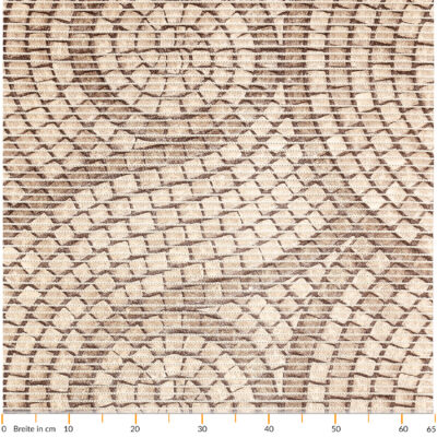 Weichschaummatte Bad Weichschaum Badematte Mosaiksteine Beige Breite 65cm Meterware