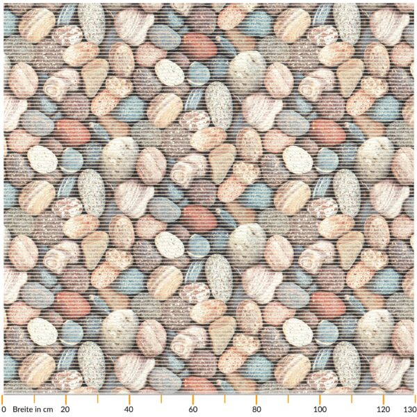 Weichschaummatte Badematte Weichschaum Bad Steine Breite 130cm Meterware – 100x130cm