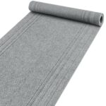 Flurläufer Teppichläufer Sauberlaufmatte Schmutzfangmatte Meterware Grau 67cm Breit