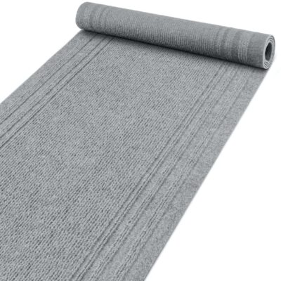 Flurläufer Teppichläufer Sauberlaufmatte Schmutzfangmatte Meterware Grau 67cm Breit