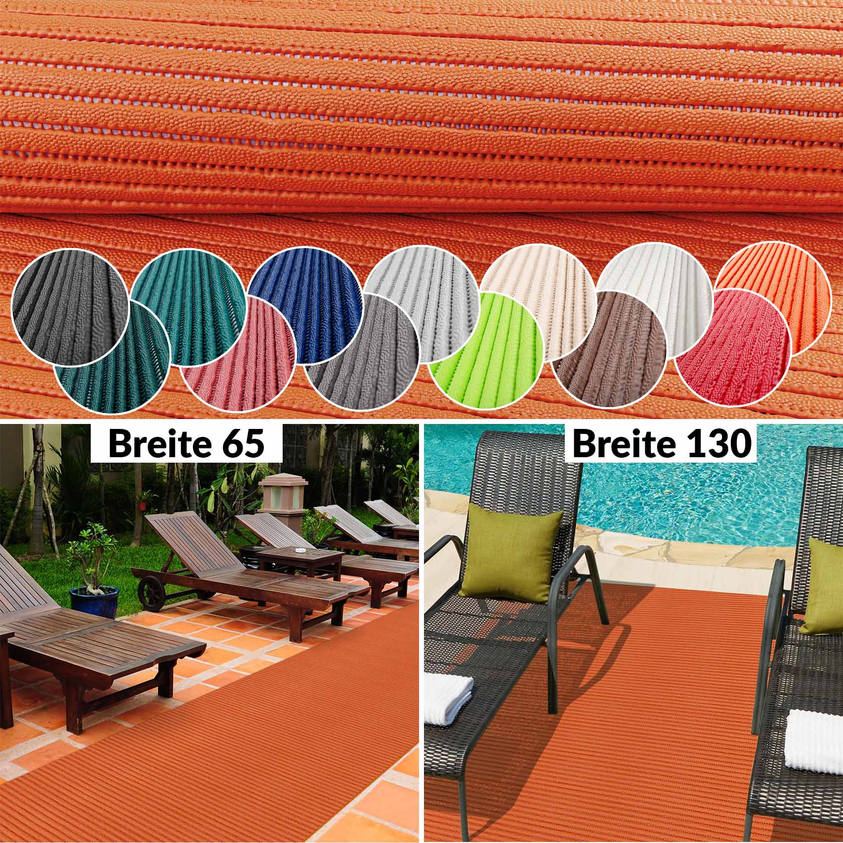 Weichschaummatte Badematte Weichschaum Bad 2 Breiten Classic Uni Einfarbig Meterware