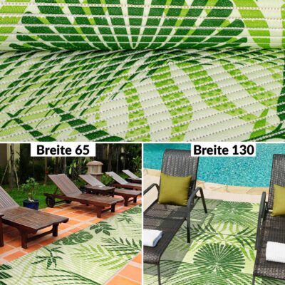 Weichschaummatte Badematte Weichschaum Bad Tropika Grün 2 Breiten Meterware