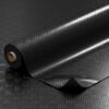 PVC Bodenbelag Vinylboden Riffelblechoptik Schwarz 1mm Antirutschmatte Meterware 140cm Breit – 100x140cm