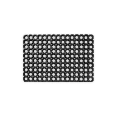 Ringgummimatte Schmutzfangmatte Fußabtreter Gummimatte Wabenmatte 40x60cm Schwarz