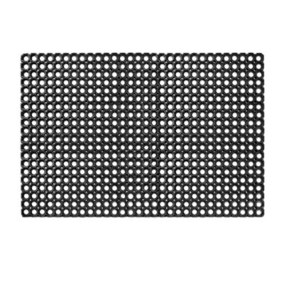 Ringgummimatte Gummimatte Wabenmatte Fußabtreter Schmutzfangmatte 80x120cm Schwarz