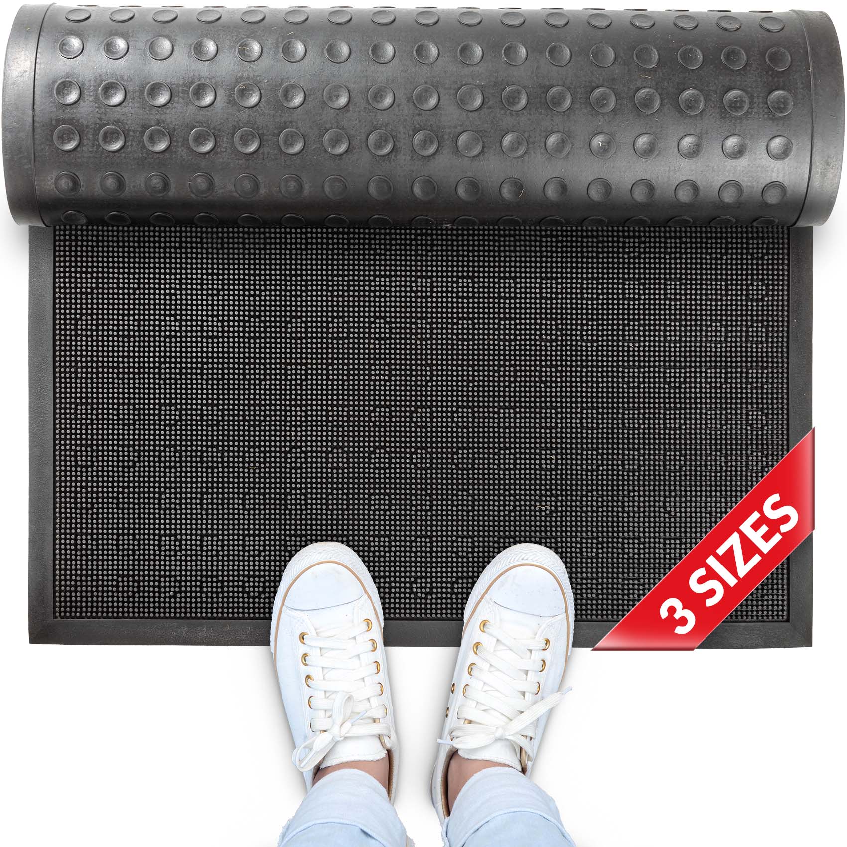 Gummi Fußmatte Gummimatte Türvorleger - 5 Größen 90x180cm