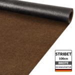 Teppichläufer Läufer Flur Sauberlaufmatte Schmutzfangmatte Flur Teppich STRIBET Breite 100cm Hellbraun
