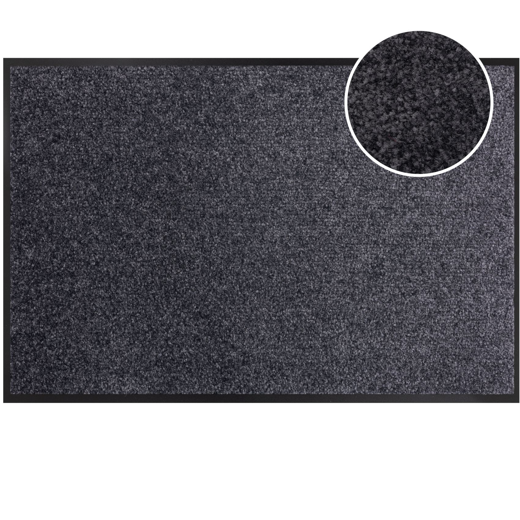 Fußmatte Schmutzfangmatte AMIGO Sauberlaufmatte Schmutzmatte mit Gummirand 8 Größen für innen & außen Blau 40 x 60 cm