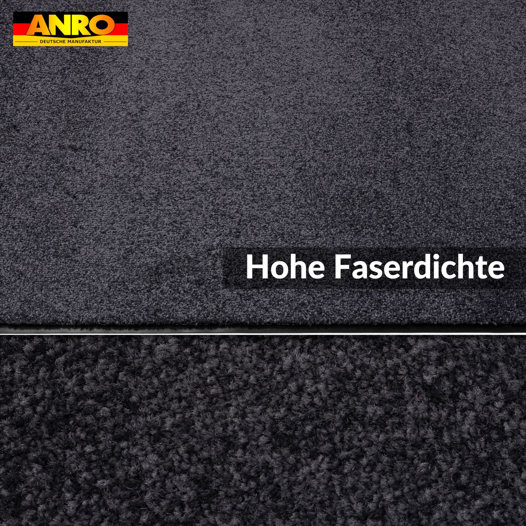 VAM-SMA-BLAU_30 Fußmatte Schmutzfangmatte AMIGO Sauberlaufmatte Schmutzmatte mit Gummirand 8 Größen für innen & außen Blau