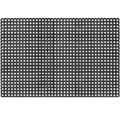 Ringgummimatte Schmutzfangmatte Fußabtreter Gummimatte Wabenmatte 100x200cm Schwarz