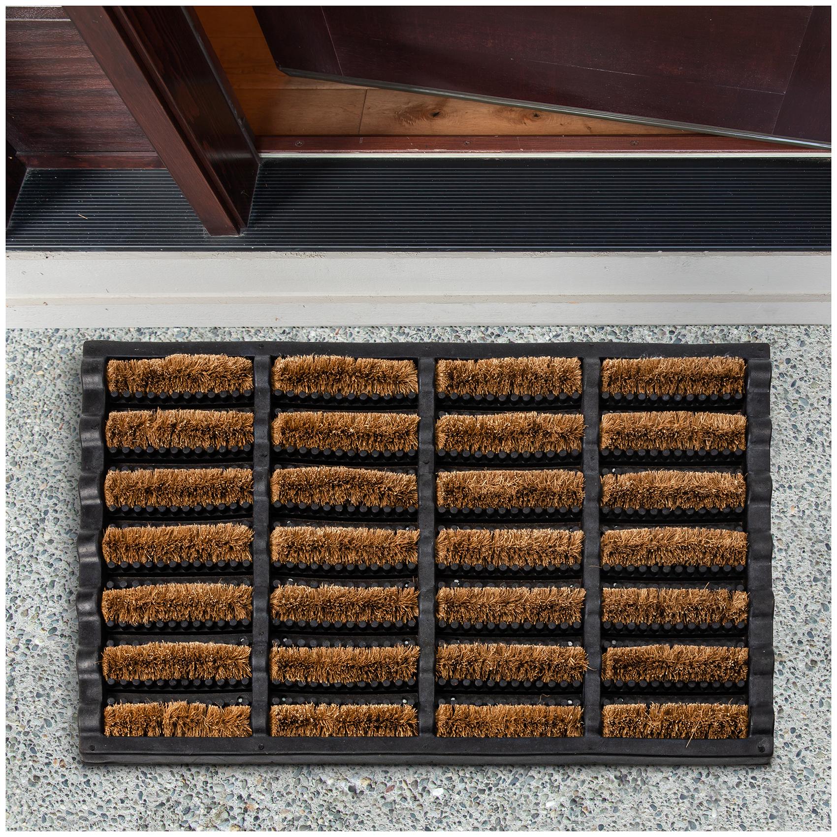 Kokosmatte Gummi Kokos Fußmatte Eco-Natur Schmutzfangmatte 40x60cm