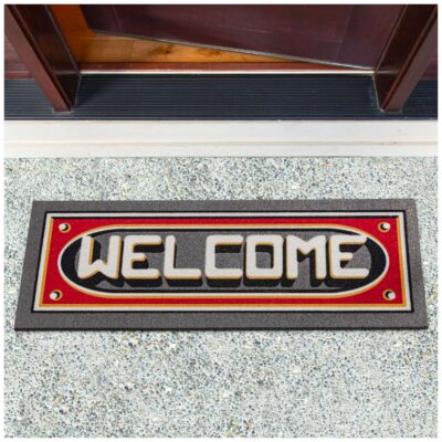 Schmutzfangmatte Fußmatte Türvorleger rutschfest Welcome 25x68cm