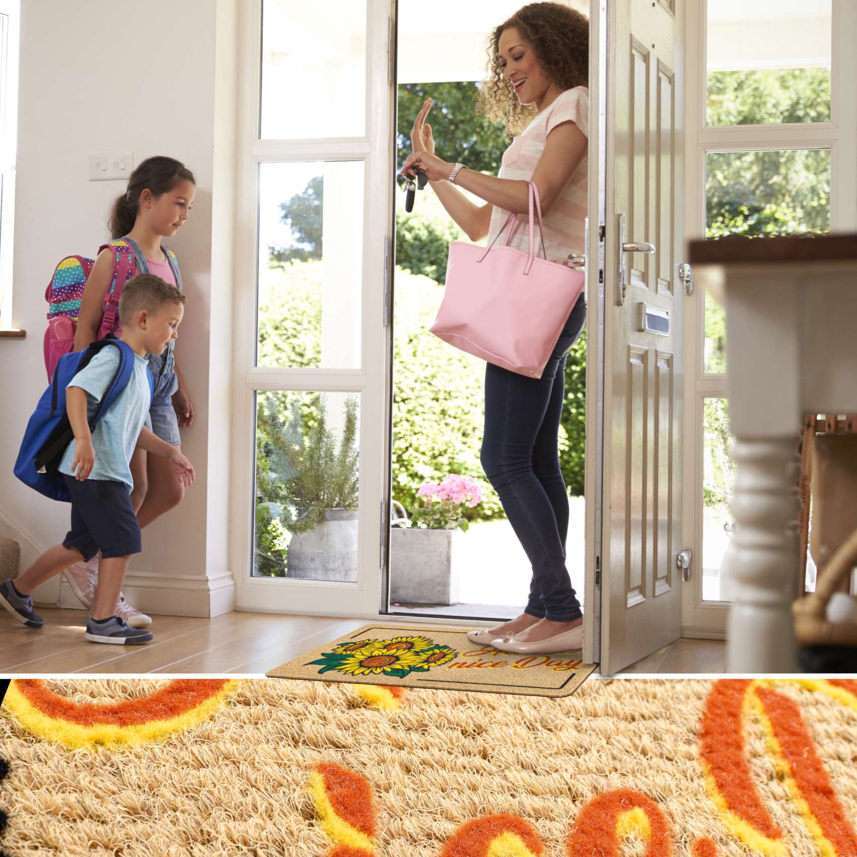 Fußmatte Schmutzfangmatte Türvorleger rutschfest Have a nice day 40x70cm