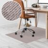 Bodenschutzmatte Bürostuhlunterlage Schreibtischstuhl Unterlage Teppich selbsthaftend NEMESIS Beige – 090x120cm