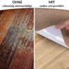 Bodenschutzmatte Bürostuhlunterlage Schreibtischstuhl Unterlage Teppich selbsthaftend NEMESIS Hellbraun – 090x120cm