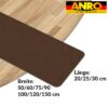 Treppenteppich Stufenmatte Treppenstufen Teppich selbsthaftend Stufenmatte Rechteckig NEMESIS Schoko – 50x20cm