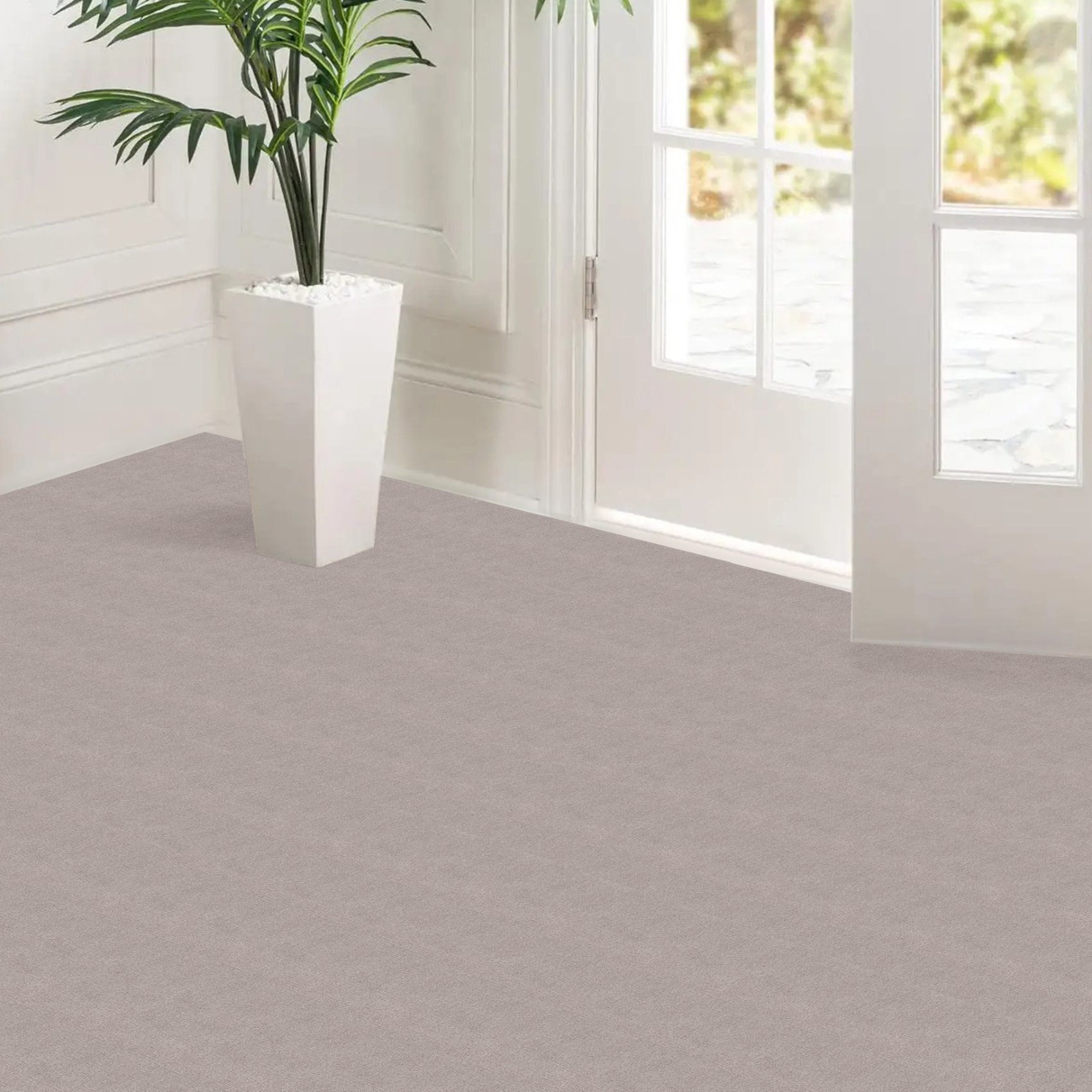 NEMBEIG_40 Antirutschmatte Bodenmatte selbsthaftend Teppich Bodenbelag in Meterware Beige