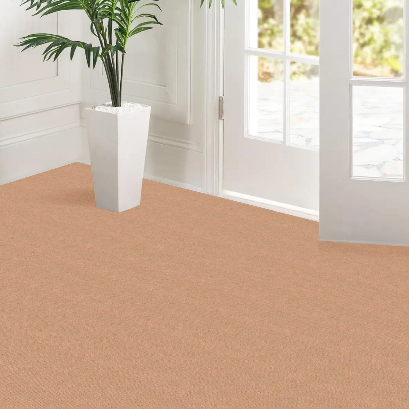 Antirutschmatte Bodenmatte selbsthaftend Teppich Bodenbelag in Meterware Hellbraun