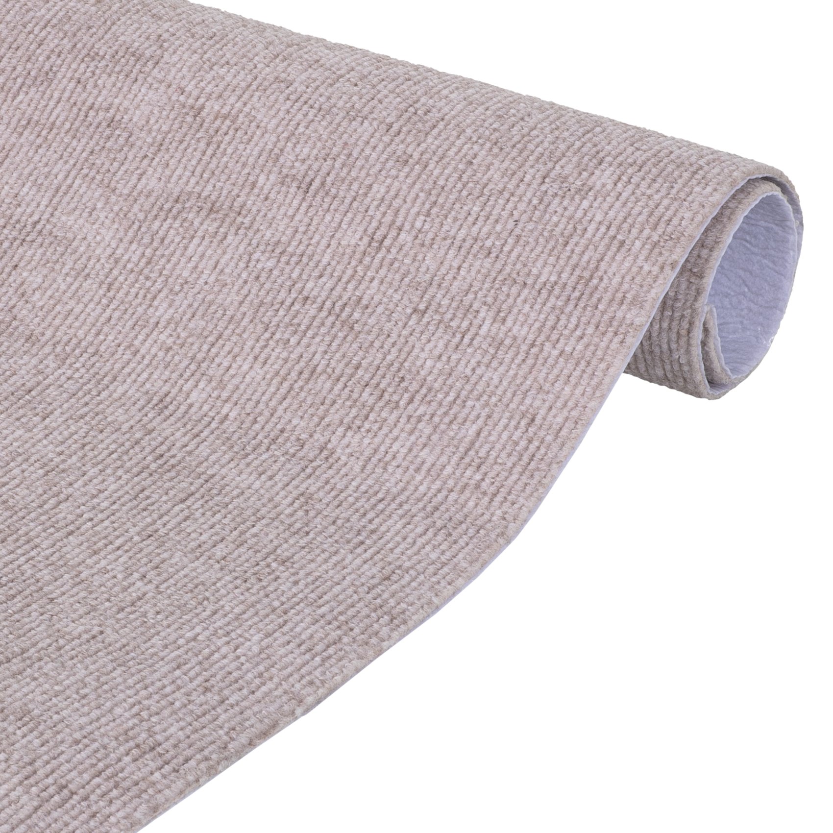 NEMBEIG_10 Antirutschmatte Bodenmatte selbsthaftend Teppich Bodenbelag in Meterware Beige