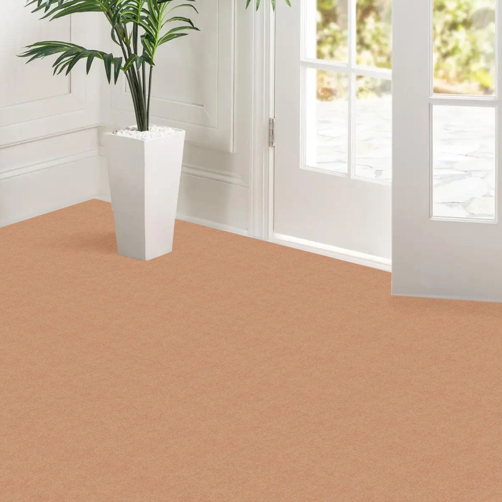 Antirutschmatte Bodenmatte selbsthaftend Teppich Bodenbelag in Meterware Hellbraun