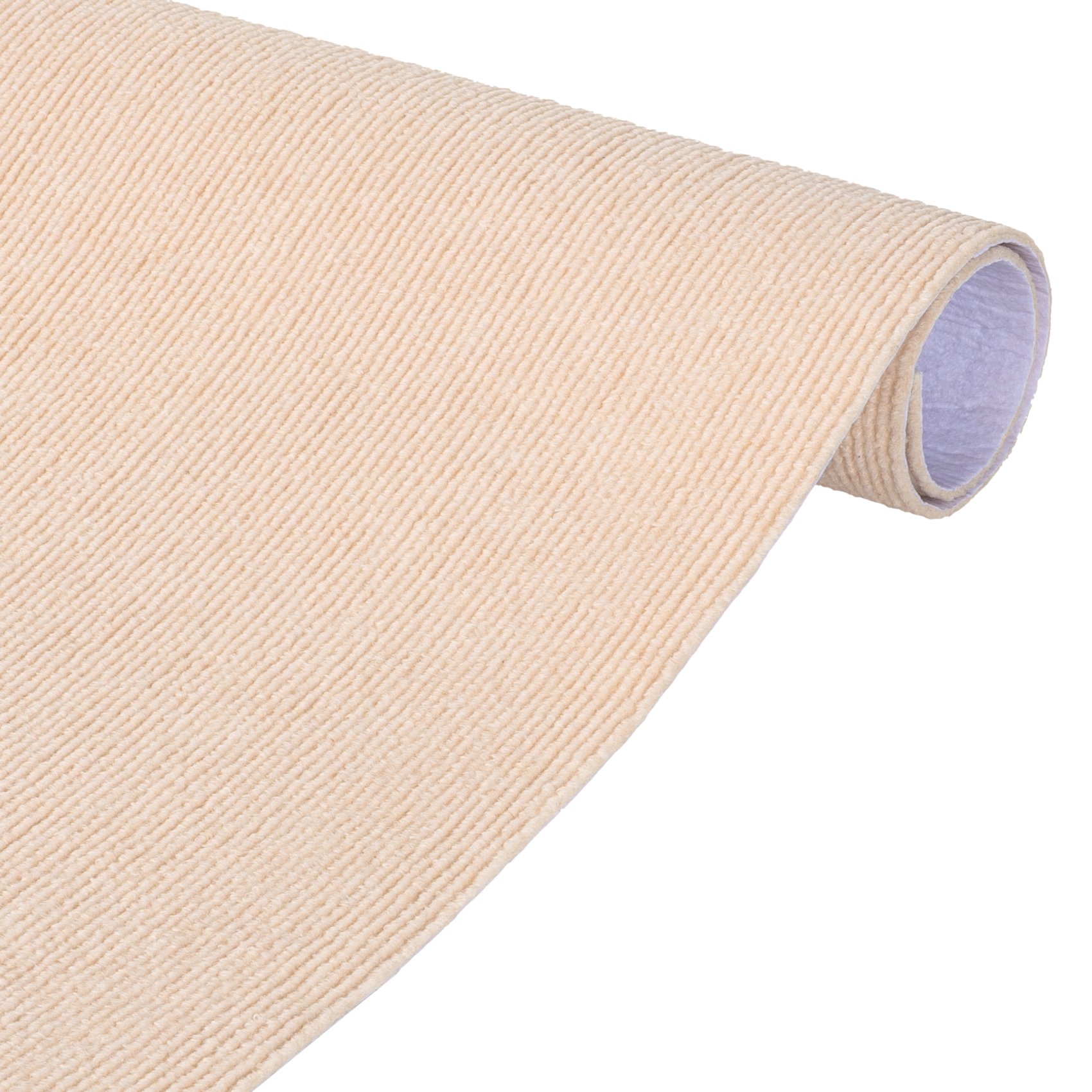 Antirutschmatte Bodenmatte selbsthaftend Teppich Bodenbelag in Meterware Creme