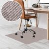 Bodenschutzmatte Bürostuhlunterlage Schreibtischstuhl Unterlage Teppich selbsthaftend NEMESIS Beige – 090x120cm
