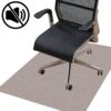 Bodenschutzmatte Bürostuhlunterlage Schreibtischstuhl Unterlage Teppich selbsthaftend NEMESIS Beige – 090x120cm