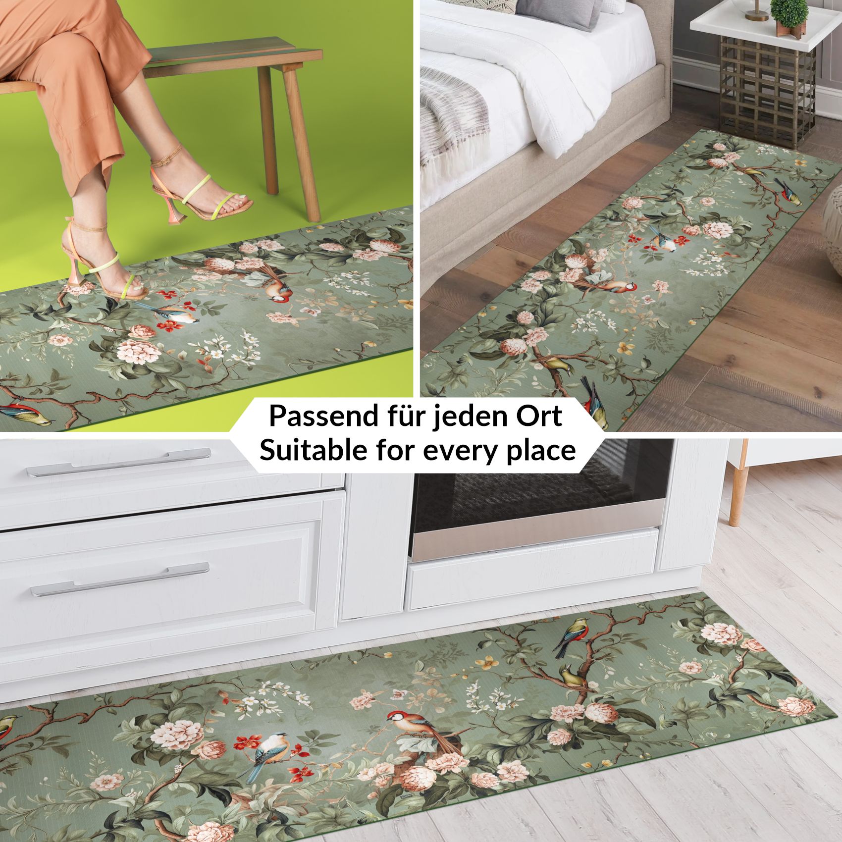 SPRINT84_40 Küchenläufer Küchenteppich Läufer Flur Teppichläufer Sprinty Monet 52cm Breite