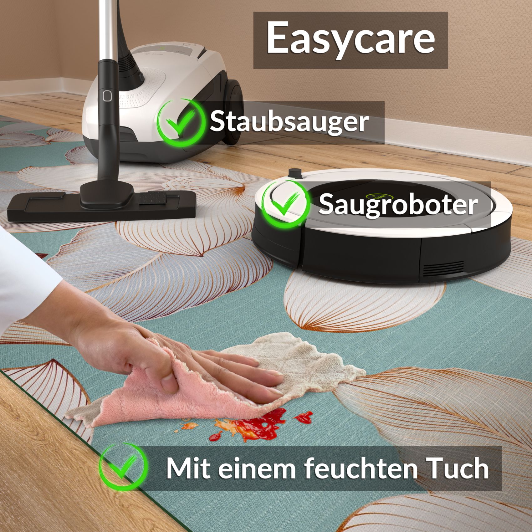 SPRINT85_70 Küchenläufer Küchenteppich Läufer Flur Teppichläufer Sprinty Filadelfo 52cm Breite