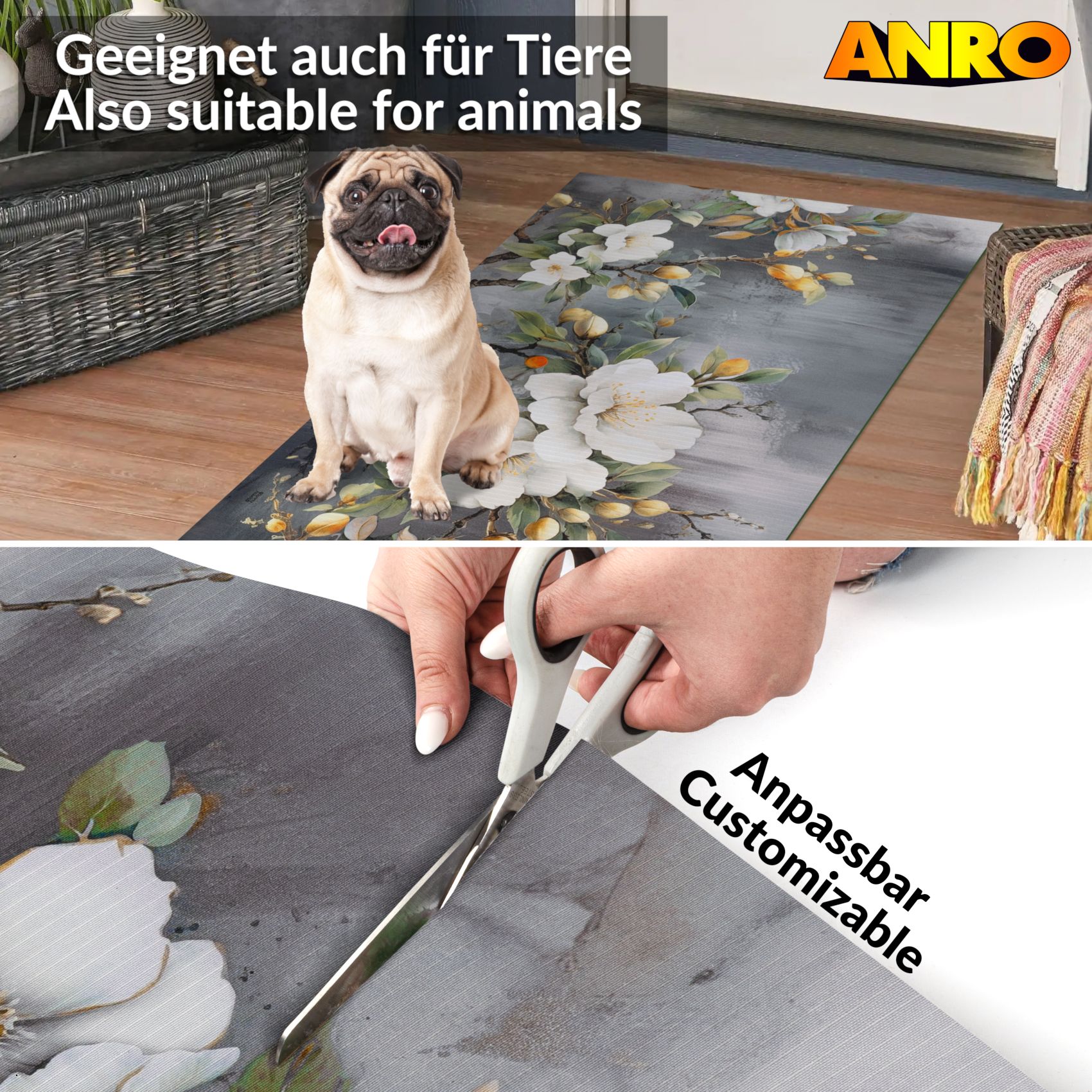 Küchenläufer Küchenteppich Läufer Flur Teppichläufer Sprinty Sara 52cm Breite