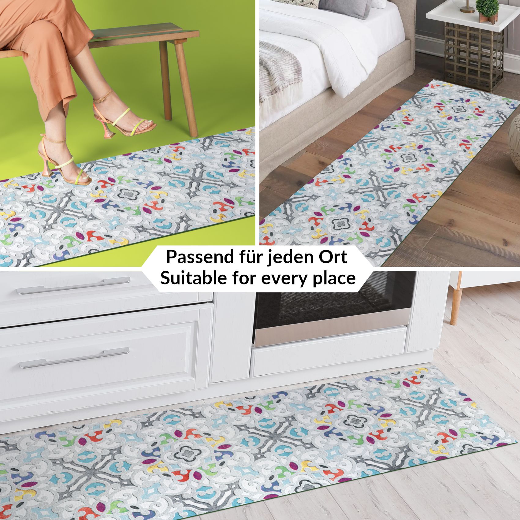 Küchenläufer Küchenteppich Läufer Flur Teppichläufer Sprinty Valentina 52cm Breite