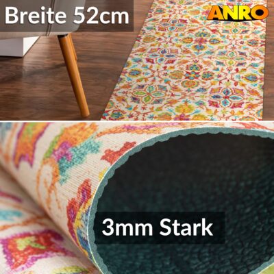 Küchenläufer Küchenteppich Läufer Flur Teppichläufer Sprinty Abbraccio 52cm Breite