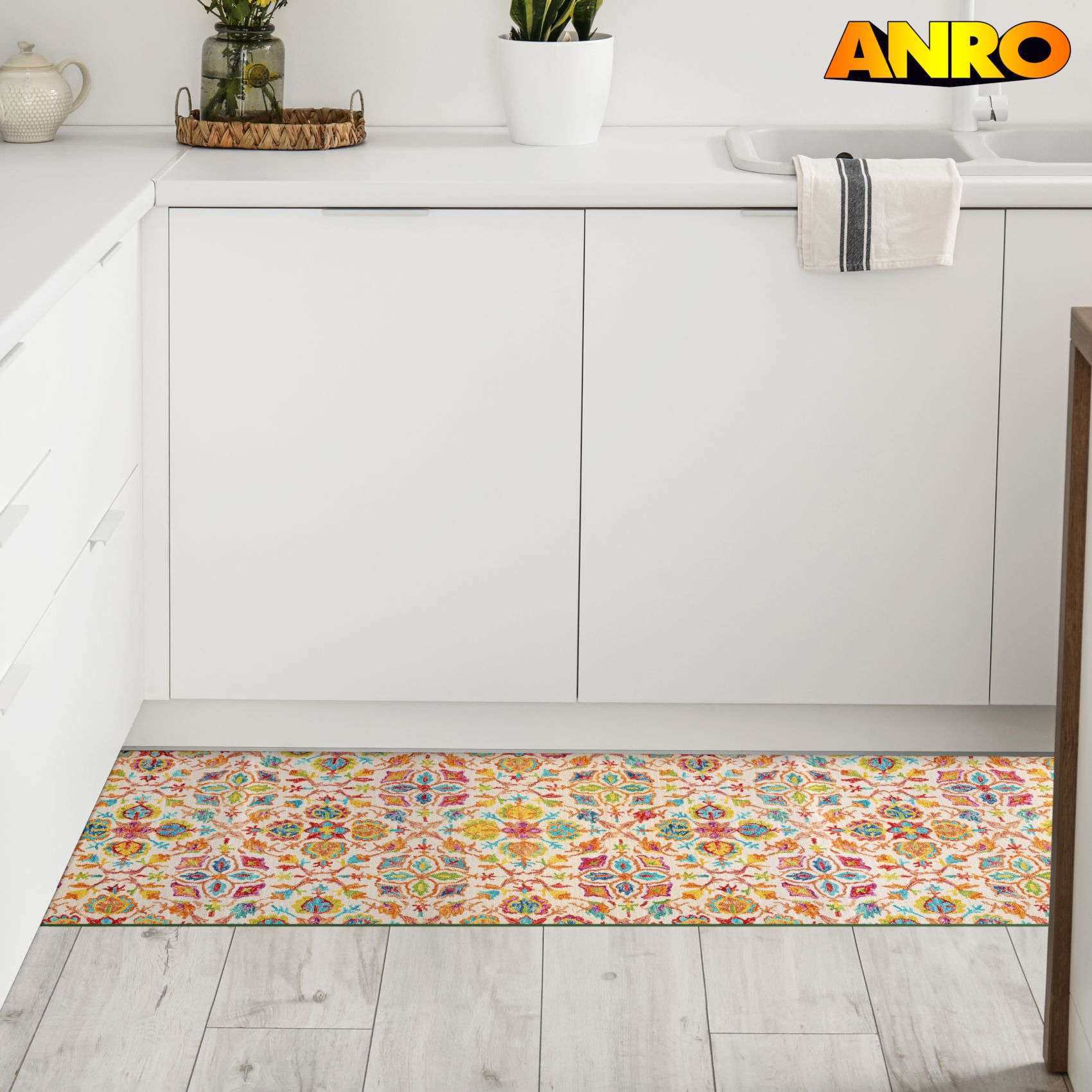 Küchenläufer Küchenteppich Läufer Flur Teppichläufer Sprinty Abbraccio 52cm Breite