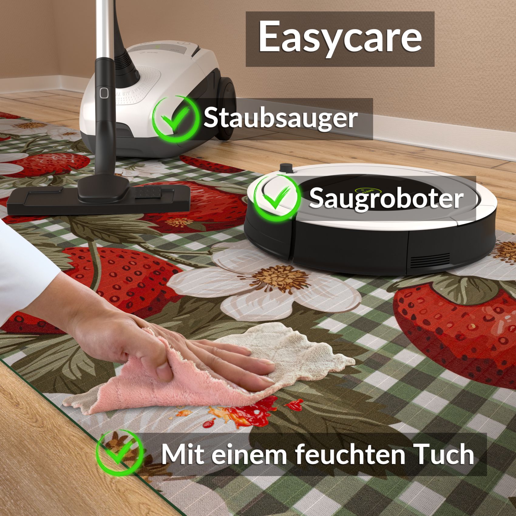 SPRINT92_70 Küchenläufer Küchenteppich Läufer Flur Teppichläufer Sprinty Cortina 52cm Breite