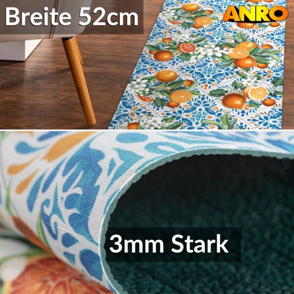 Küchenläufer Küchenteppich Läufer Flur Teppichläufer Sprinty Zagara 52cm Breite