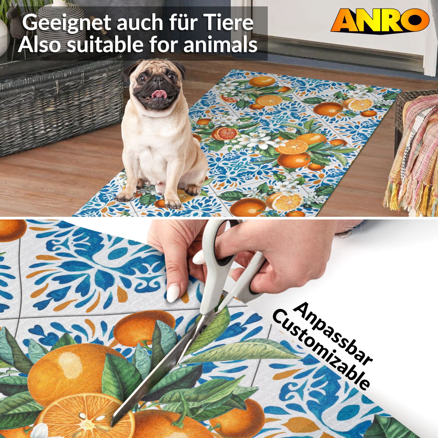 SPRINT94_50 Küchenläufer Küchenteppich Läufer Flur Teppichläufer Sprinty Zagara 52cm Breite