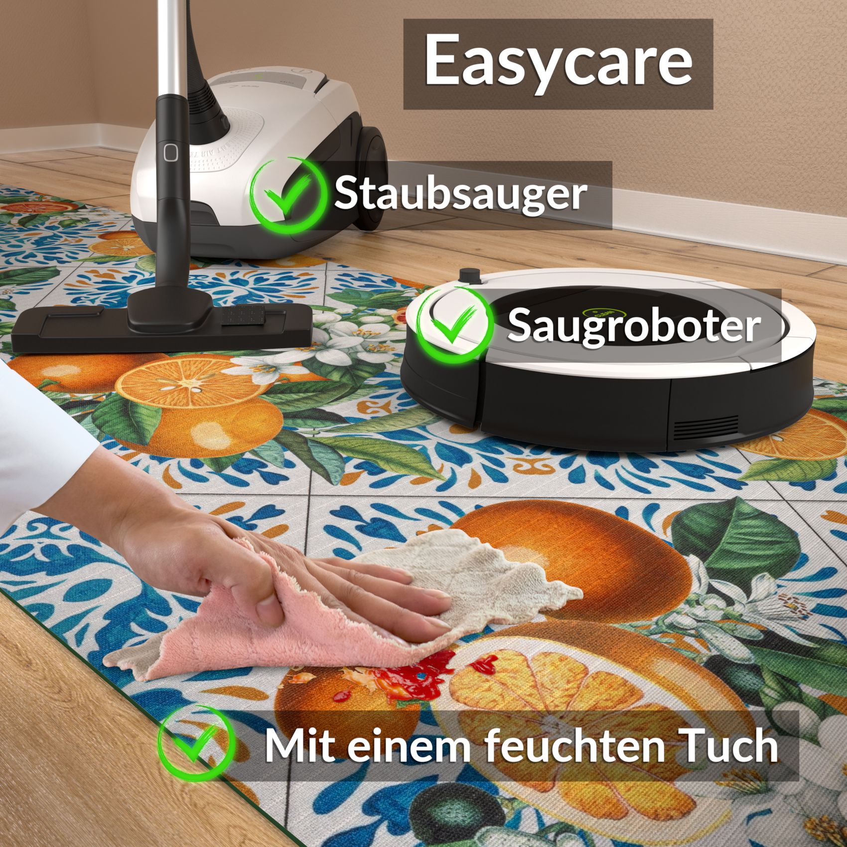 SPRINT94_70 Küchenläufer Küchenteppich Läufer Flur Teppichläufer Sprinty Zagara 52cm Breite