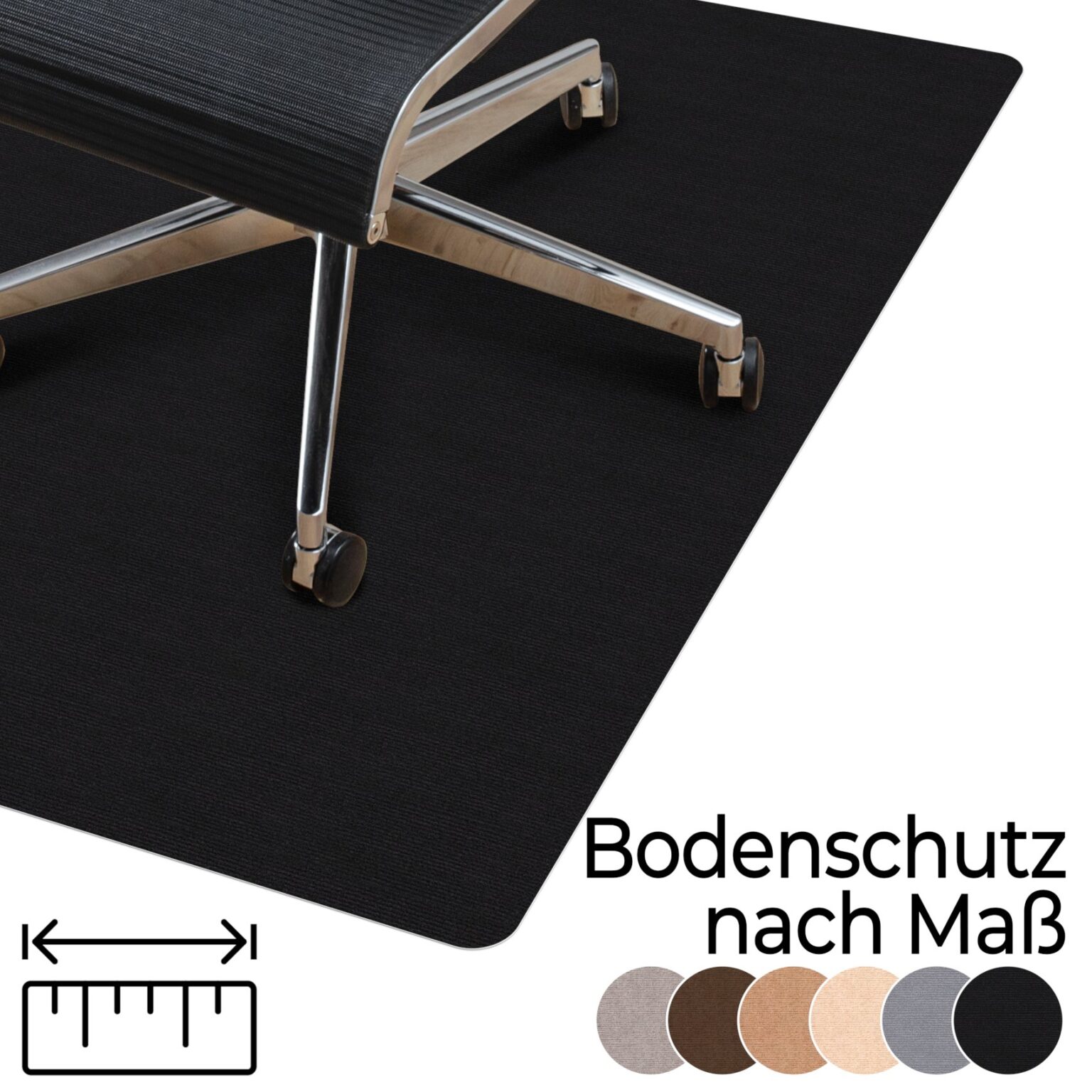 Bürostuhlmatte Rund – Rutschfeste Bodenmatte Für Teppichboden, 120 Cm Durchmesser, Wasserabweisend, Mit Gummirückseite – Schützt Böden & Rollt Leise (Rosa)